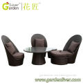 Outdoor furniture cheap rattan garden oval sofa